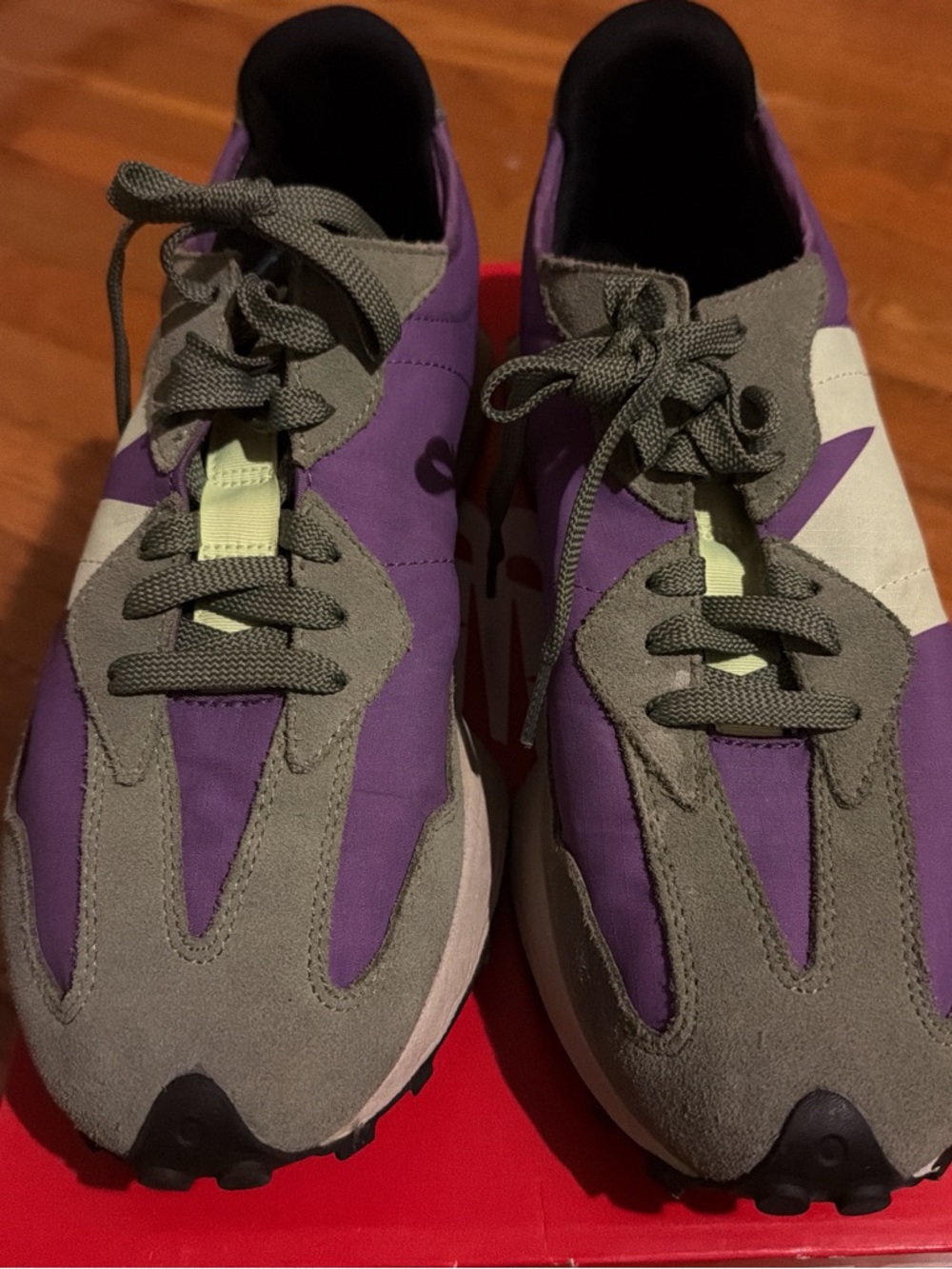 Purple and Gray Athletic Sneakers